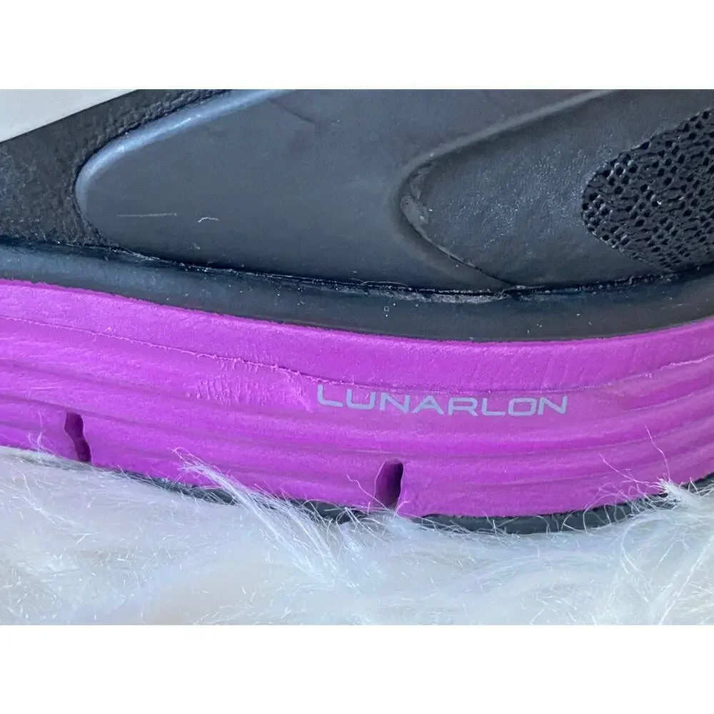 Nike Lunar Fit Sole US 8 Athletic Women's Running Sneakers Black Lace Up